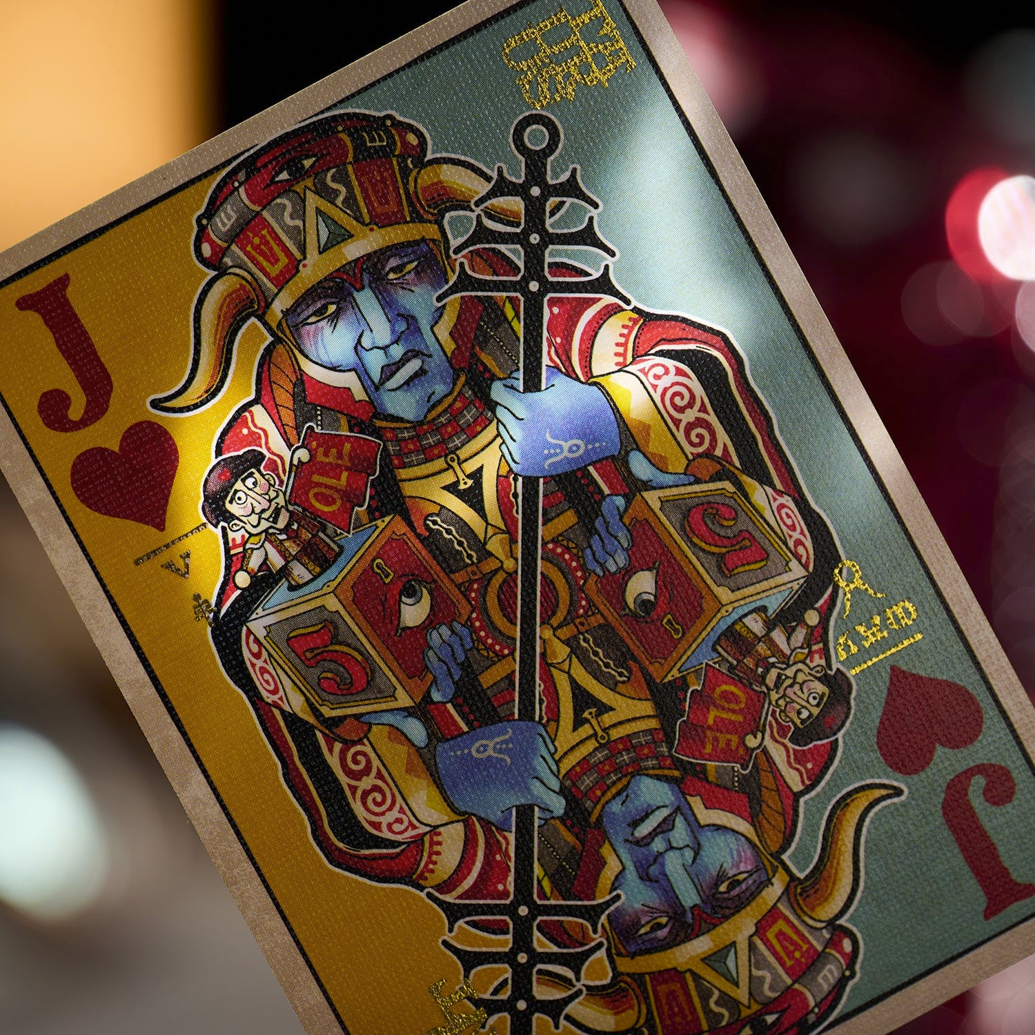 Odd Fellows - Madame Laveau Blue Tuck Playing Cards by Stockholm17