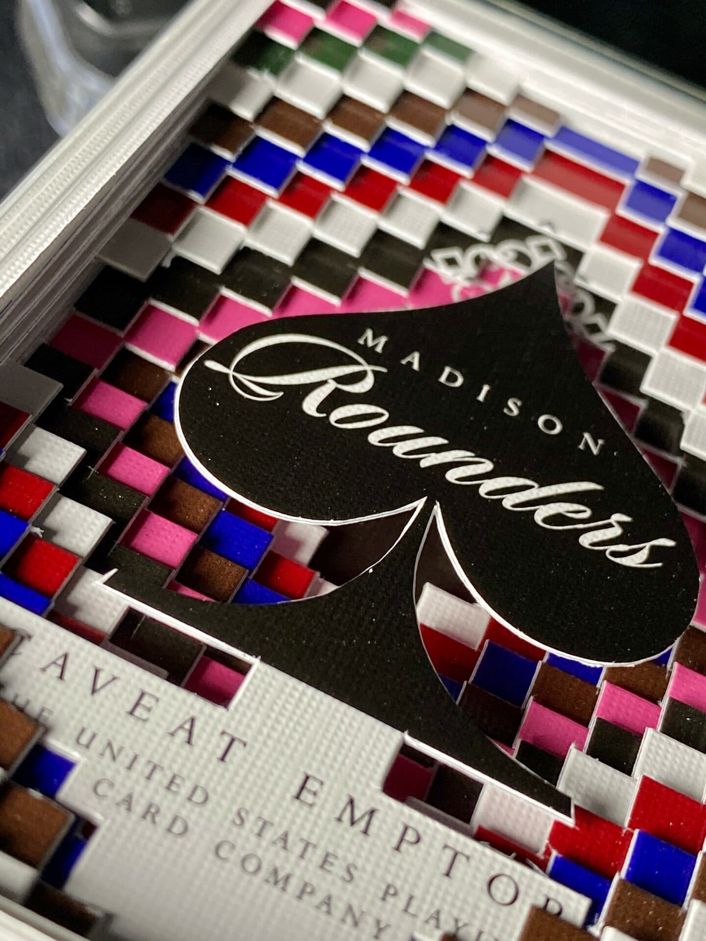 Madison Rounders Ace 1 Diagonals carved playing cards by Victor de Urda ...