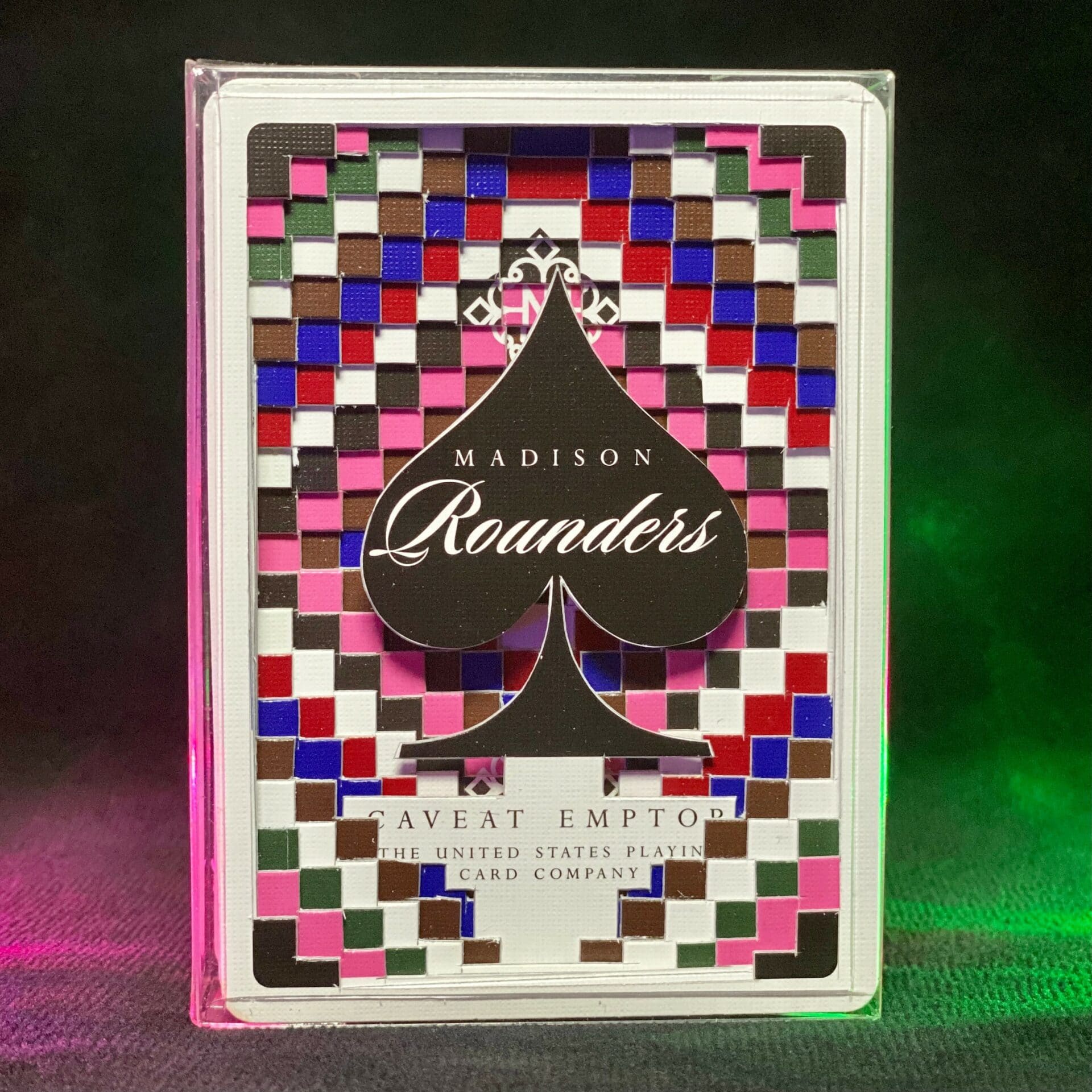 Madison Rounders Ace 1 Diagonals carved playing cards by Victor de