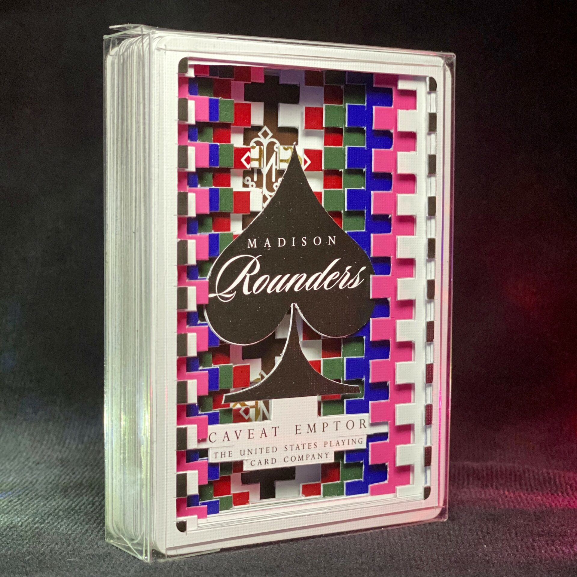 Madison Rounders Ace 2 Stripes carved playing cards by Victor de