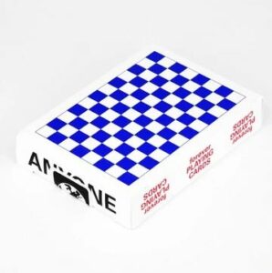 Anyone Worldwide Forever Checkerboard Blue R.03 R3 Playing Cards