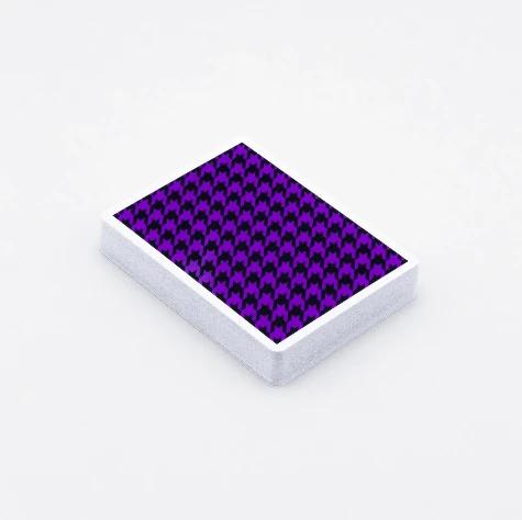 Anyone Worldwide Purple Houndstooth Playing Cards | X-Decks