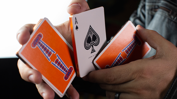 Gilded Vintage Feel Jerry's Nugget Orange Playing Cards - Image 3
