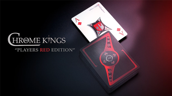 Chrome Kings Limited Edition Playing Cards (Players Red Edition) by De'vo - Image 2