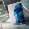 Memento Mori Blue Playing Cards by Adrian Valenzuela
