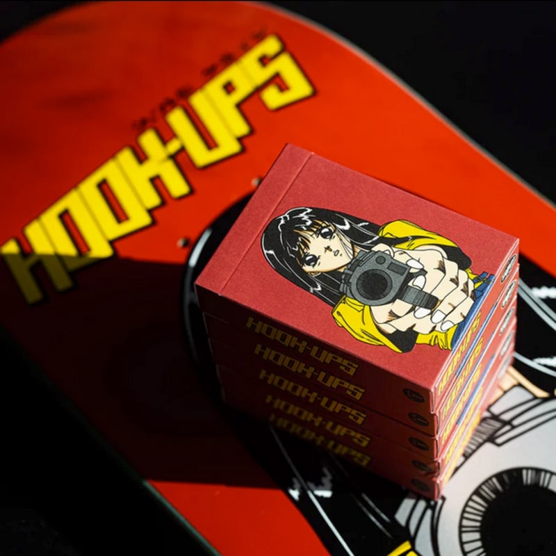 ジェルミクライン HOOK UPS gun shot cards Hookups Barrel of a Gun (skateboard) Playing Cards by Jeremy Klein