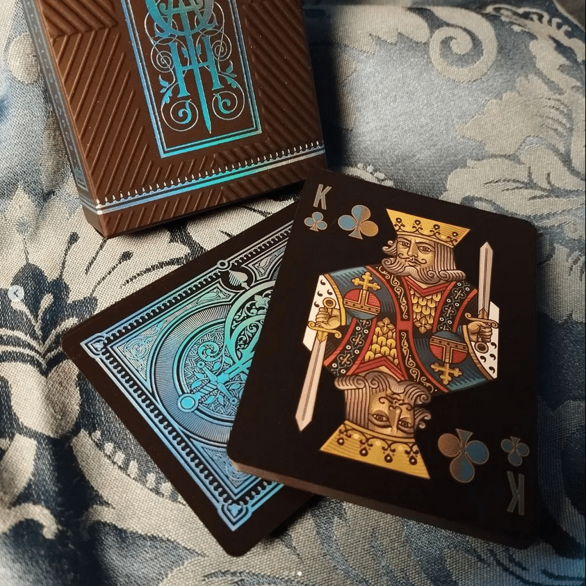 米国 2014 PANTHEON BLEND No.1 エデュケーションカード Standard Blue Prism Playing Cards by Oath Playing Cards | X-Decks
