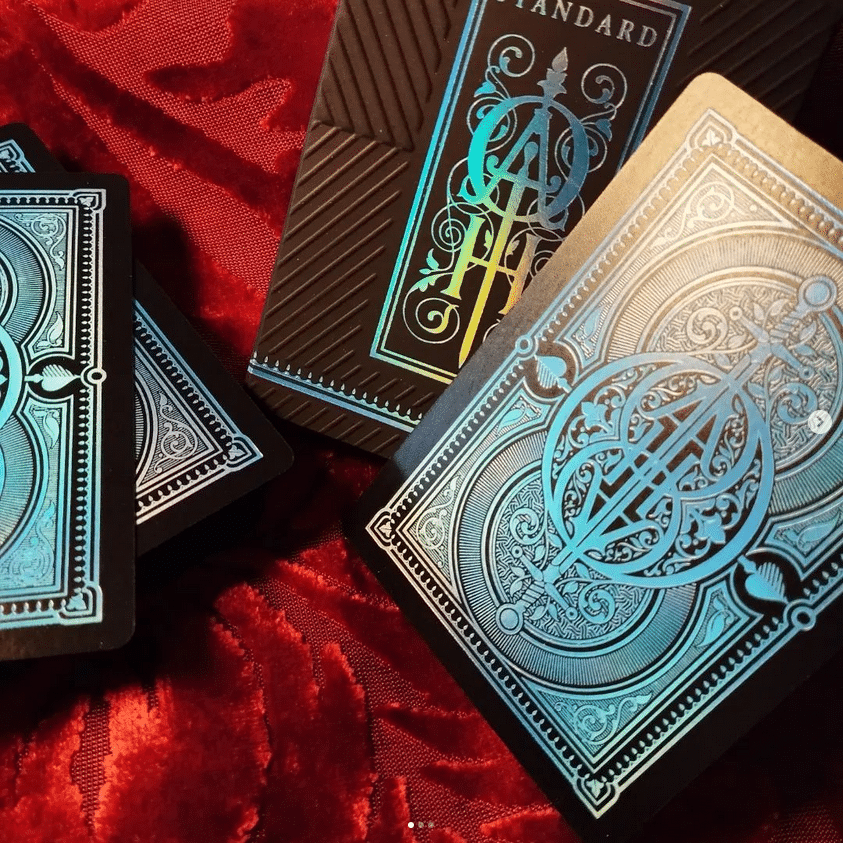 米国 2014 PANTHEON BLEND No.1 エデュケーションカード Standard Blue Prism Playing Cards by Oath Playing Cards | X-Decks