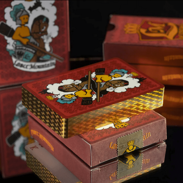 LANCE MOUNTAIN DOUGHBOY LIMITED EDITION GILDED PLAYING CARDS- Gold