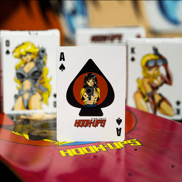 Signed Hookups Barrel of a Gun Limited Blood Splatter Foil Deck