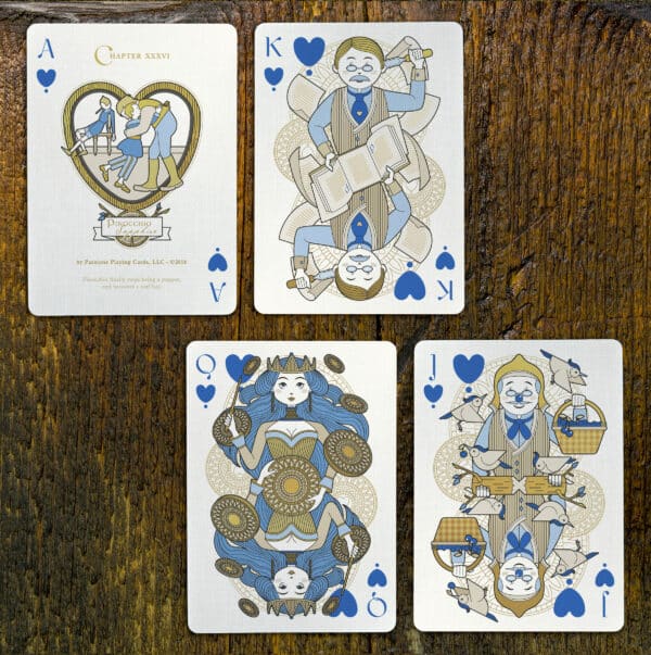 Pinocchio Sapphire Playing Cards (Blue) by Elettra Deganello - Image 5