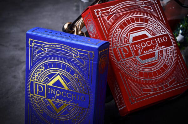 Pinocchio Sapphire Playing Cards (Blue) by Elettra Deganello