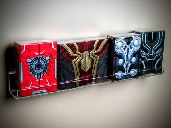 Cardware Desktop Wall Mount Shelf Acrylic Playing Card Display, 5Pk - Image 4