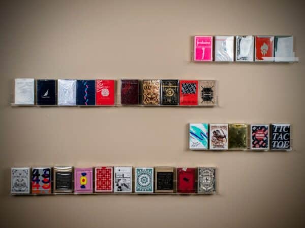 Cardware Desktop Wall Mount Shelf Acrylic Playing Card Display, 5Pk