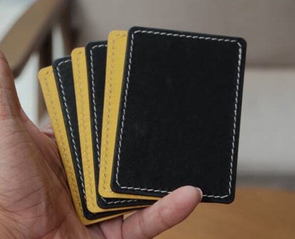 Yellow and Black Leather Packet Trainer "LPT" by @noahduong