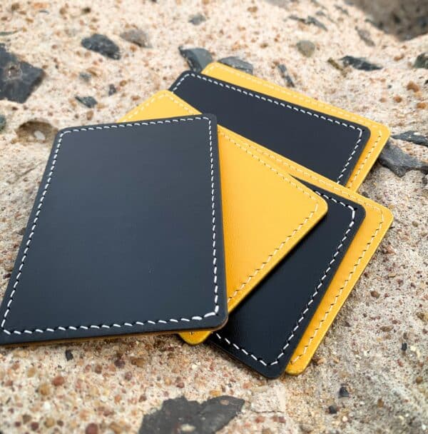 Yellow and Black Leather Packet Trainer "LPT" by @noahduong - Image 2