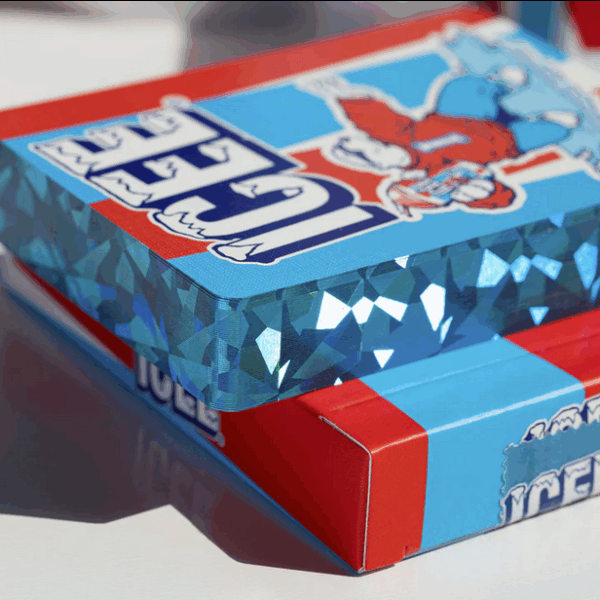 Icee Bear Limited Gilded Edition Playing Cards-Blue by Fulton - Image 4