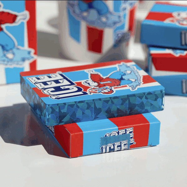 Icee Bear Limited Gilded Edition Playing Cards-Blue by Fulton