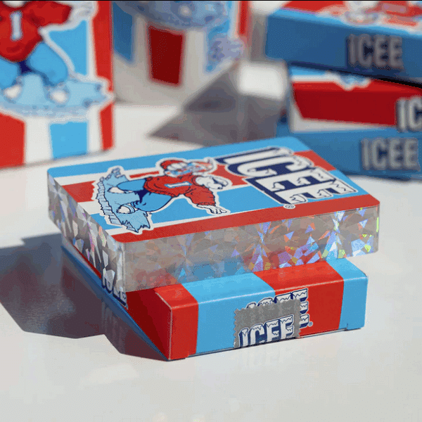 Icee Bear Limited Gilded Edition Playing Cards-Silver by Fulton - Image 4