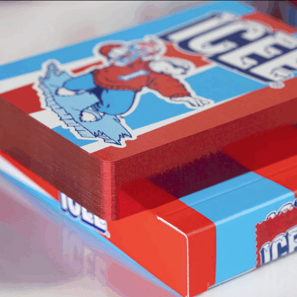 Icee Bear Limited Gilded Edition Playing Cards-Red by Fulton - Image 2