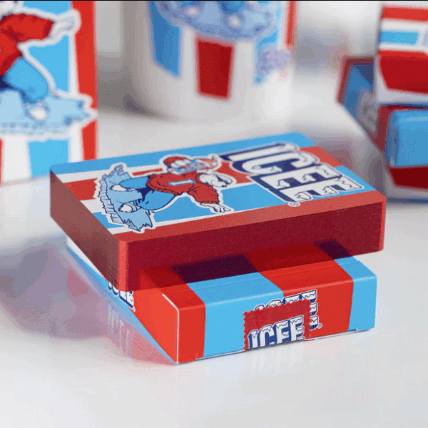 Icee Bear Limited Gilded Edition Playing Cards-Red by Fulton