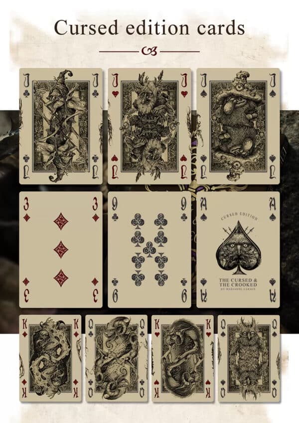 CnC: Cursed (Brown Box) Playing Cards by Marianne Larsen - Image 3