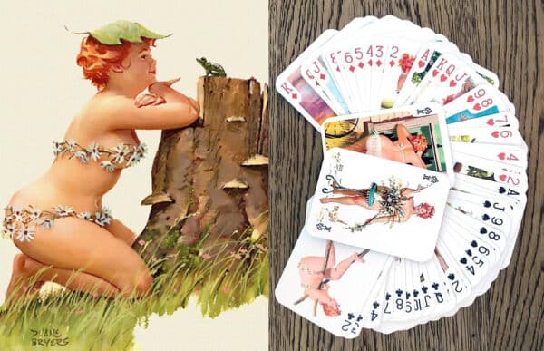 Hilda Playing Cards Chubby Redhead Sexy Girl Pin-Up Swimsuit Plus Size