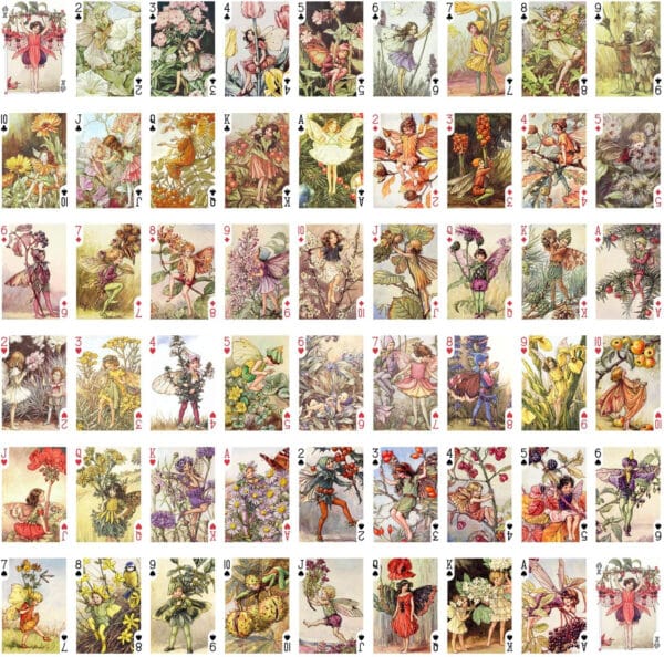 Flower Fairy Playing Cards Cicely Mary Barker Children Book Illustration - Image 2
