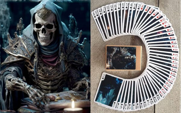 Lich Necromant Skeleton Lord Playing Cards Undead Alchemist Warrior D&D