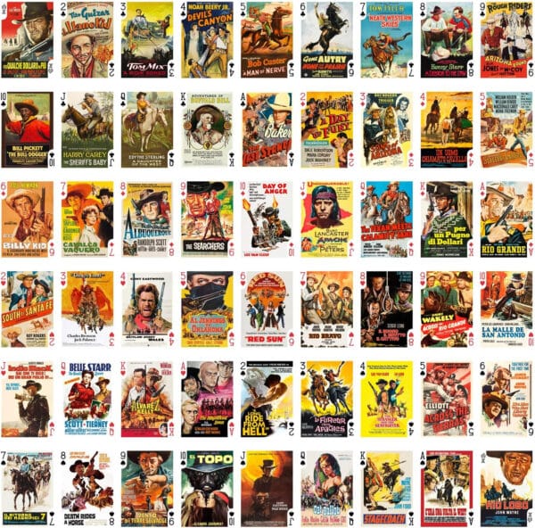 Spaghetti Western Movie Poster Playing Cards - Clint Eastwood Sergio Leone - Image 2