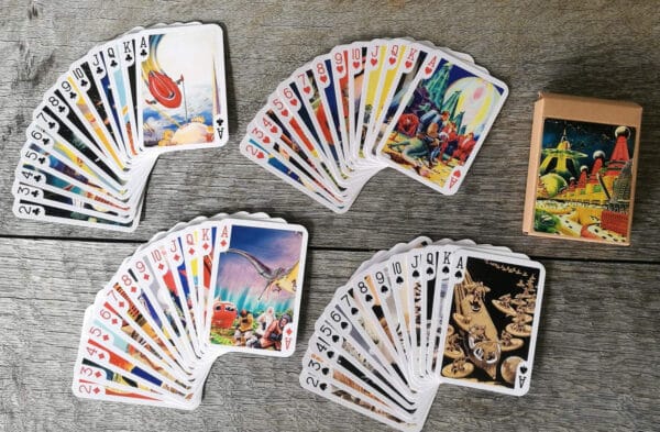 Frank R Paul Pulp Sci-Fi Art Playing Cards- Robots Aliens Spaceships Planets - Image 3