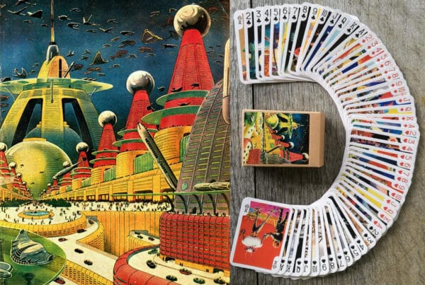 Frank R Paul Pulp Sci-Fi Art Playing Cards- Robots Aliens Spaceships Planets