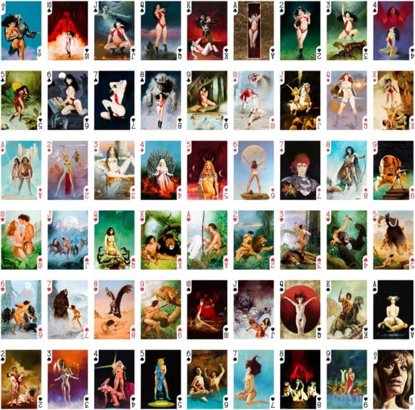 Vampirella Pin-Up Playing Cards Vintage Fantasy Comic Art by Enrich Torres - Image 2