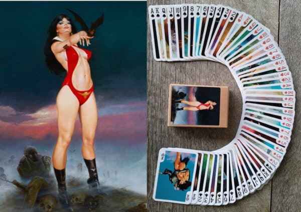 Vampirella Pin-Up Playing Cards Vintage Fantasy Comic Art by Enrich Torres