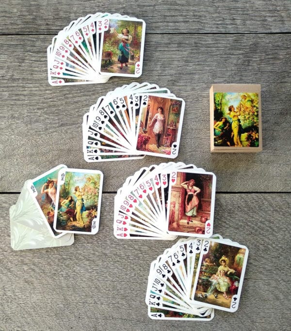 Vintage Pin-Up Art Nouvea Figure Art Playing Cards by Austrian ArtistHANS ZATZKA - Image 3