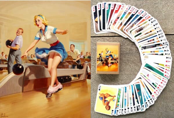 Pin-Up Girls Playing Cards Vintage Retro by Art Frahm