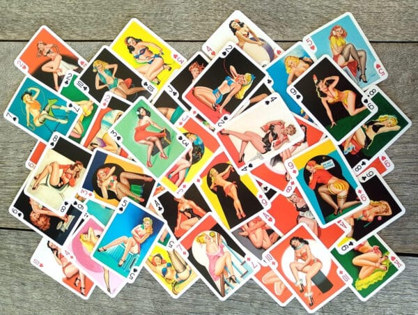 Pin-Up Girls Playing Cards Vintage Retro Poster Art by Peter Driben - Image 4