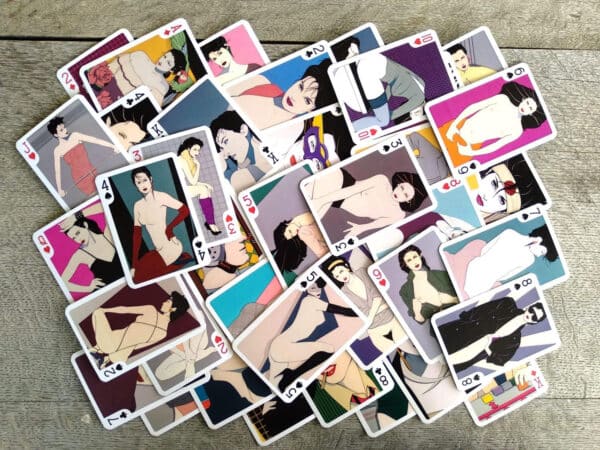 1980s Fashion Pin-Up Girl Playing Cards - Patrick Nagel Figure Art - Image 4