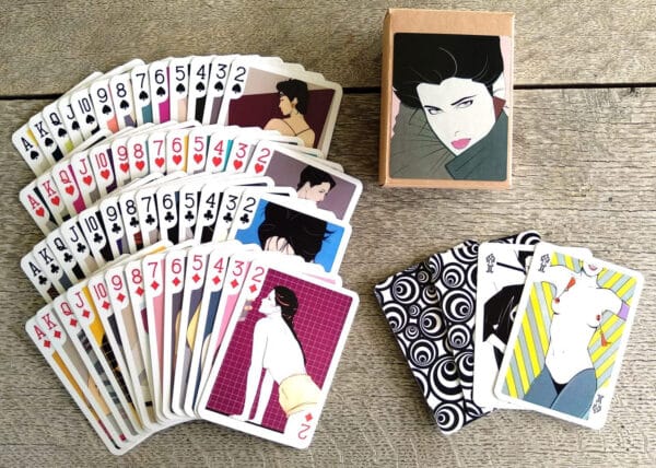 1980s Fashion Pin-Up Girl Playing Cards - Patrick Nagel Figure Art - Image 3