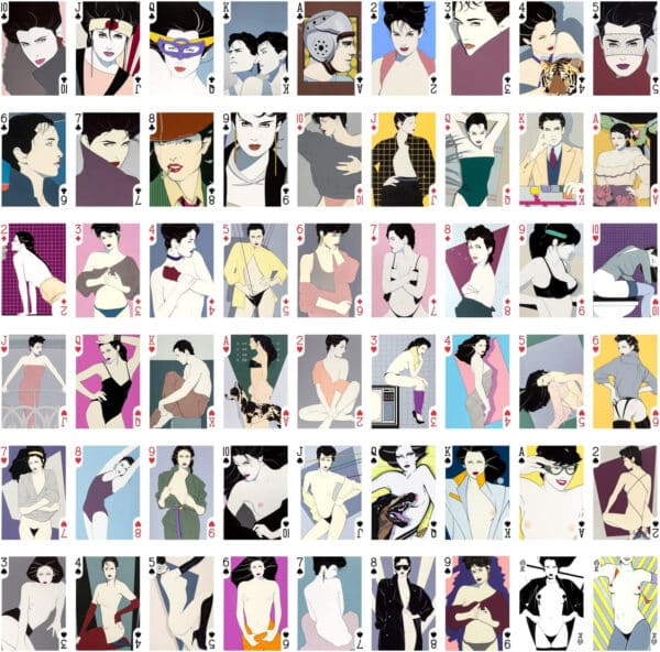 1980s Fashion Pin-Up Girl Playing Cards - Patrick Nagel Figure Art - Image 2