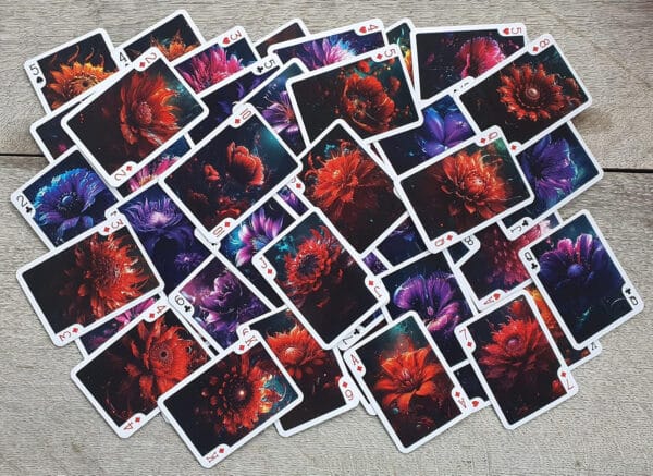 Flowers from Outer Space Playing Cards - Sci-Fi Alien Planet Carnivorous Flora - Image 4
