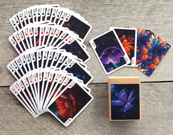 Flowers from Outer Space Playing Cards - Sci-Fi Alien Planet Carnivorous Flora - Image 3