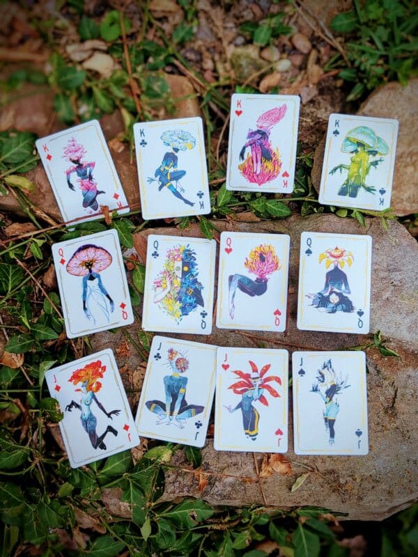 Shroom Ladies - Funguary Pin-Up Fungi Fairy Playing Cards by Karina Gazizova - Image 3
