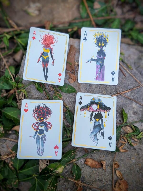 Shroom Ladies - Funguary Pin-Up Fungi Fairy Playing Cards by Karina Gazizova