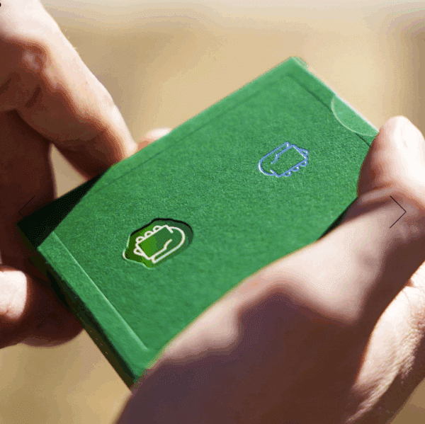 Green Foil Logo Playing Cards by Dealersgrip - Image 3