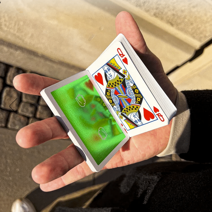 Green Foil Logo Playing Cards by Dealersgrip | X-Decks Playing Cards