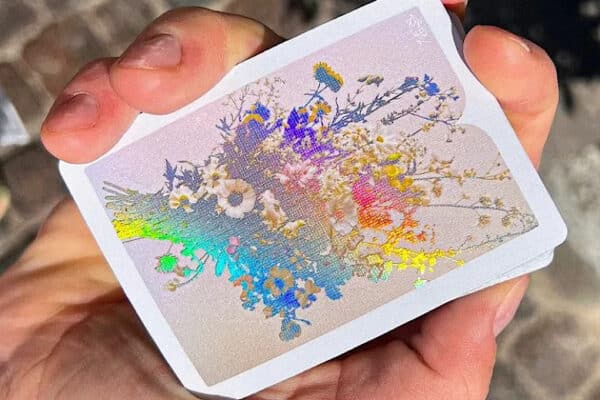 Holo Sepal Bouquet Playing Cards by Dealersgrip