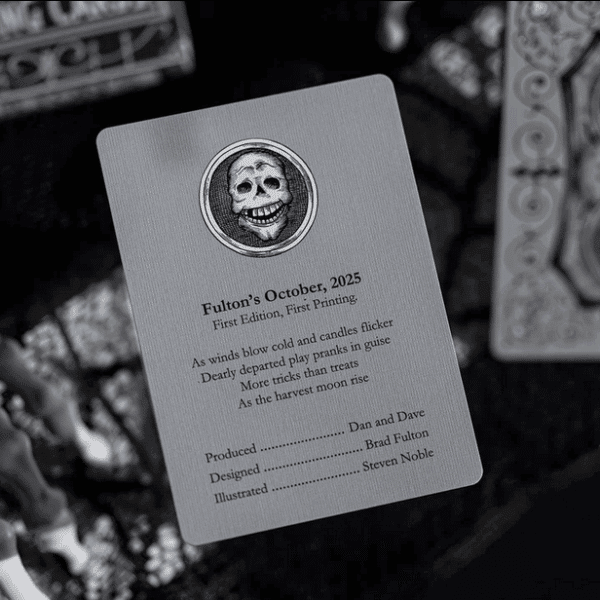 Fultons October Tombstone Grey Playing Cards by Fulton - Image 8