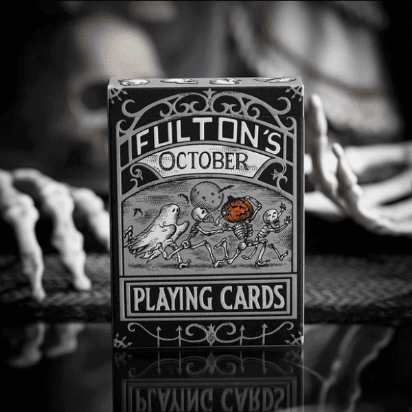 Fultons October Tombstone Grey Playing Cards by Fulton