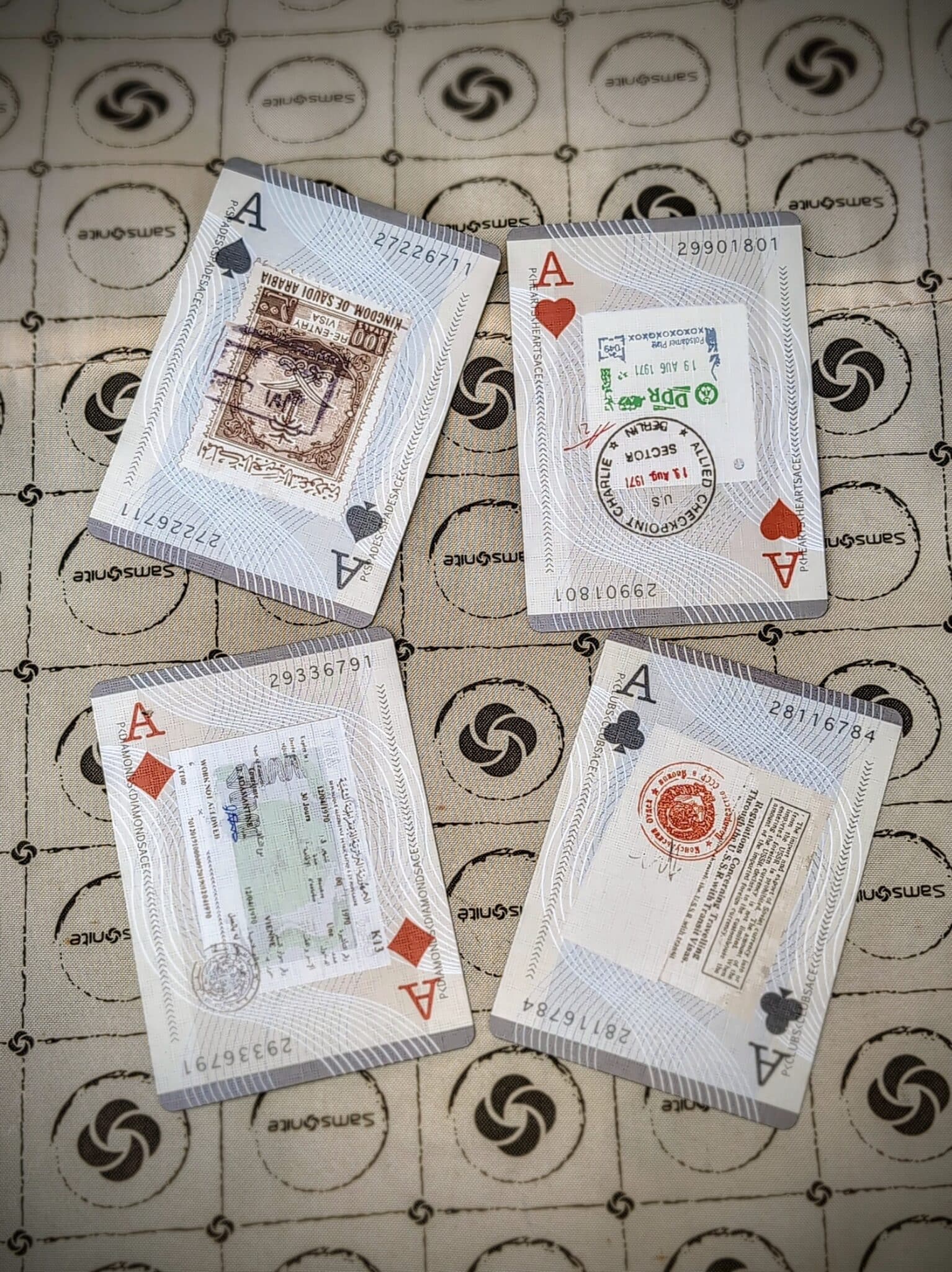 Passport Luxe (Gilded) Playing Cards and Puzzle by Sinecure
